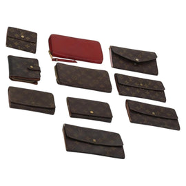 LOUIS VUITTON Monogram Empreinte Wallet 10 Set Red LV Auth CB123