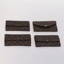 LOUIS VUITTON Monogram Empreinte Wallet 10 Set Red LV Auth CB123-14