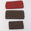 LOUIS VUITTON Monogram Empreinte Wallet 10 Set Red LV Auth CB123-3