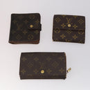 LOUIS VUITTON Monogram Empreinte Wallet 10 Set Red LV Auth CB123-8