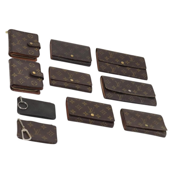 LOUIS VUITTON Monogram Wallet 10 Set LV Auth CB125