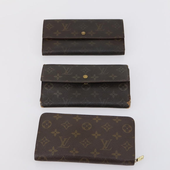 LOUIS VUITTON Monogram Wallet 10 Set LV Auth CB126