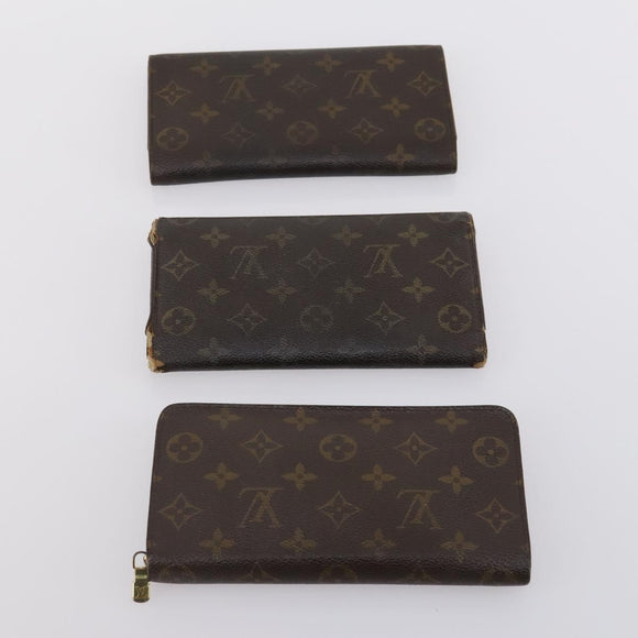 LOUIS VUITTON Monogram Wallet 10 Set LV Auth CB126