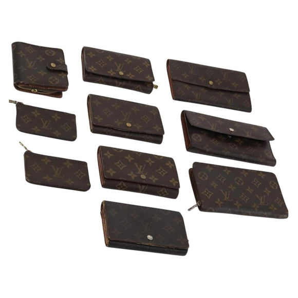 LOUIS VUITTON Monogram Wallet 10 Set LV Auth CB127