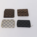 LOUIS VUITTON Damier Ebene Azur Graphite Wallet 10 Set LV Auth CB128-15
