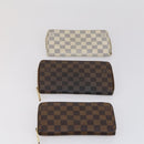 LOUIS VUITTON Damier Ebene Azur Graphite Wallet 10 Set LV Auth CB128-2