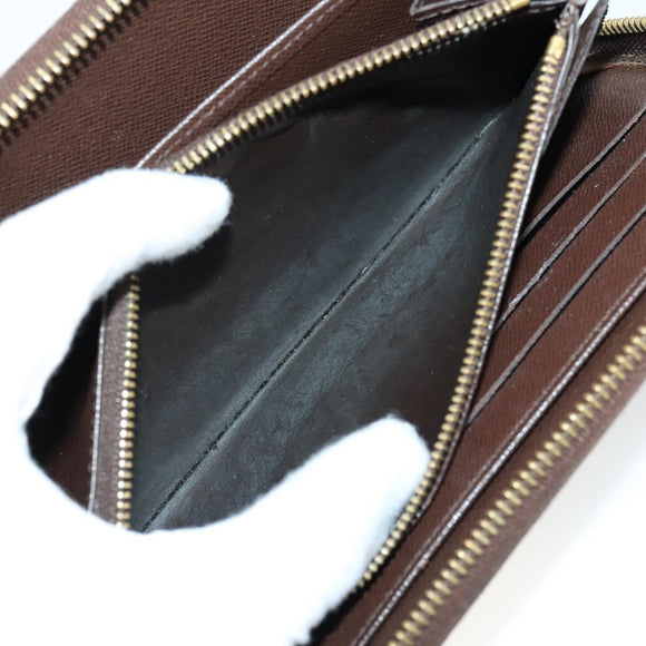 LOUIS VUITTON Damier Ebene Azur Graphite Wallet 10 Set LV Auth CB128