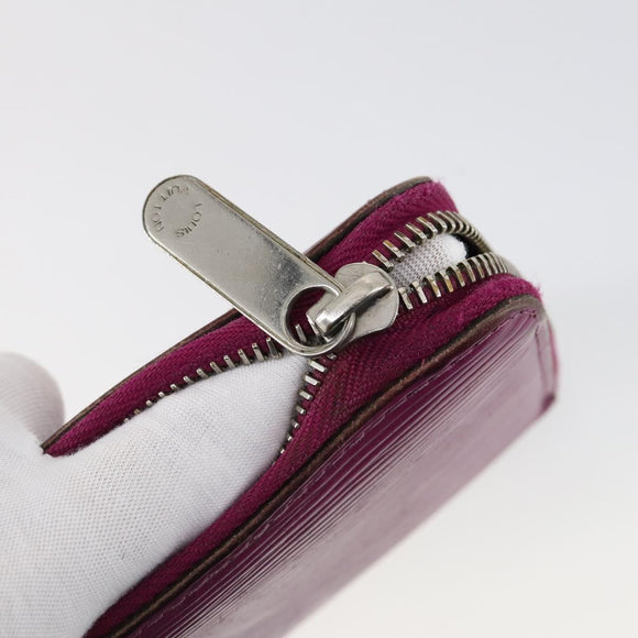 LOUIS VUITTON Monogram Epi Wallet 10 Set Black Red blue LV Auth CB130