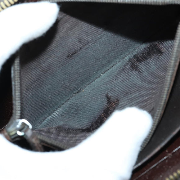 GUCCI GG Canvas Guccissima Wallet Leather 10 Set Beige Black Auth CB131