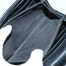 GUCCI GG Canvas Guccissima Wallet Leather 10 Set Beige Black Auth CB131-17