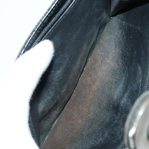 GUCCI GG Canvas Guccissima Wallet Leather 10 Set Beige Black Auth CB131