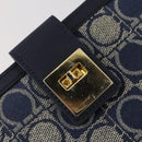 Salvatore Ferragamo Gancini Wallet Leather Canvas 10 Set Black Silver Auth CB133-12