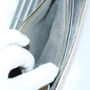 Salvatore Ferragamo Gancini Wallet Leather Canvas 10 Set Black Silver Auth CB133-19