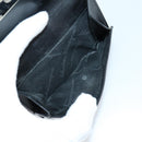 Salvatore Ferragamo Gancini Wallet Leather Canvas 10 Set Black Silver Auth CB133-22