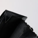 Salvatore Ferragamo Gancini Wallet Leather Canvas 10 Set Black Silver Auth CB133-6