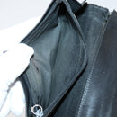 Salvatore Ferragamo Gancini Wallet Leather Canvas 10 Set Black Silver Auth CB133-7