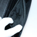 Salvatore Ferragamo Gancini Wallet Leather Canvas 10 Set Black Silver Auth CB133-8