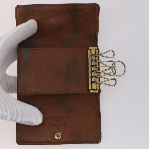 LOUIS VUITTON Monogram Key Case 10 Set LV Auth CB136