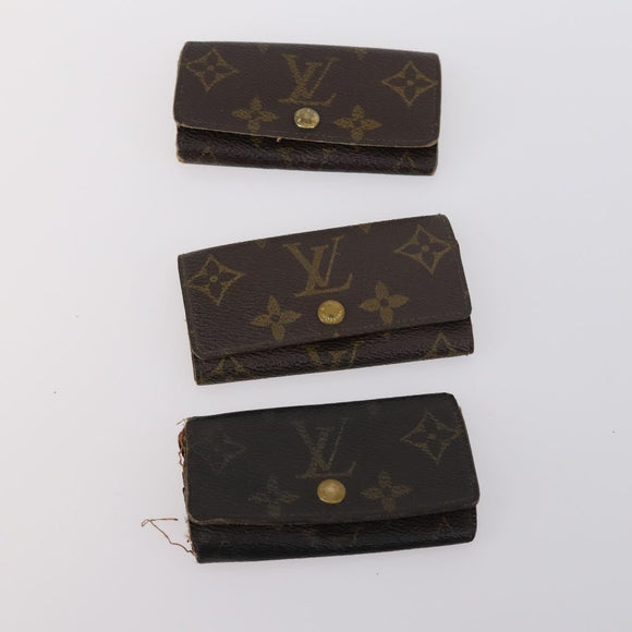 LOUIS VUITTON Monogram Key Case 10 Set LV Auth CB136
