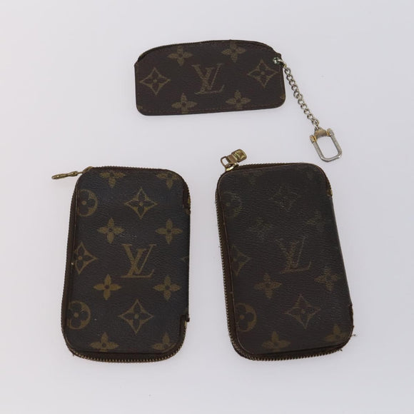 LOUIS VUITTON Monogram Key Case 10 Set LV Auth CB136