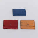 LOUIS VUITTON Monogram epi Key Case 10 Set Red Black LV Auth CB137-13