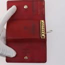 LOUIS VUITTON Monogram epi Key Case 10 Set Red Black LV Auth CB137-15