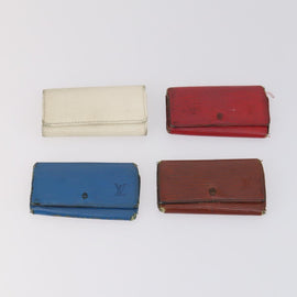 LOUIS VUITTON Monogram epi Key Case 10 Set Red Black LV Auth CB137 - 0