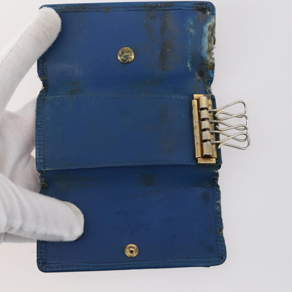 LOUIS VUITTON Monogram epi Key Case 10 Set Red Black LV Auth CB137