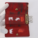 LOUIS VUITTON Monogram epi Key Case 10 Set Red Black LV Auth CB137-6