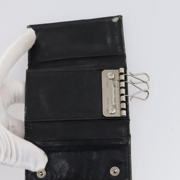 PRADA Key Case Saffiano Nylon 10 Set Pink Black blue Auth CB139