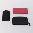 PRADA Key Case Saffiano Nylon 10 Set Pink Black blue Auth CB139-3