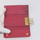 PRADA Key Case Saffiano Nylon 10 Set Pink Black blue Auth CB139-6