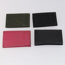 PRADA Key Case Saffiano Nylon 10 Set Pink Black blue Auth CB139-8