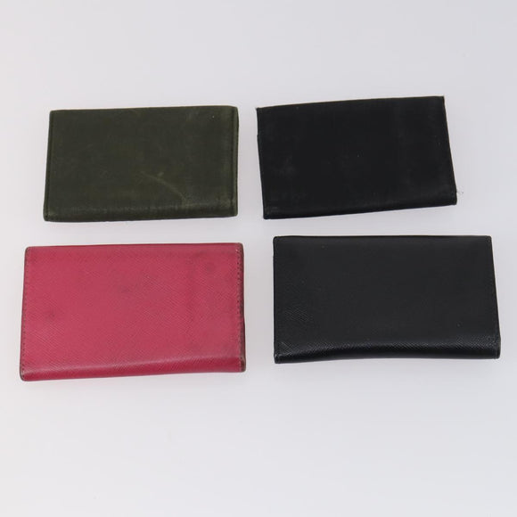 PRADA Key Case Saffiano Nylon 10 Set Pink Black blue Auth CB139