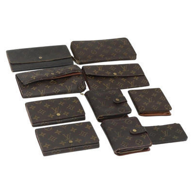 LOUIS VUITTON Monogram Wallet 10 Set LV Auth CB142