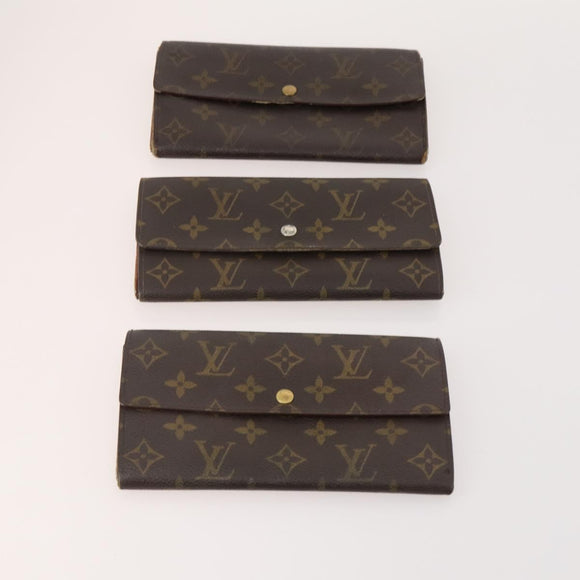 LOUIS VUITTON Monogram Wallet 10 Set LV Auth CB147