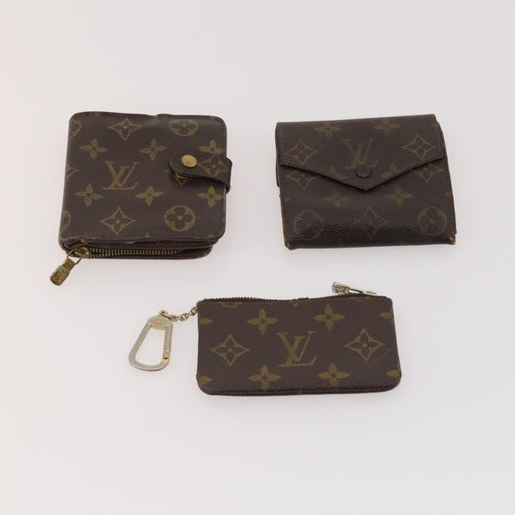 LOUIS VUITTON Monogram Wallet 10 Set LV Auth CB147