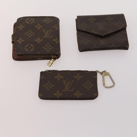 LOUIS VUITTON Monogram Wallet 10 Set LV Auth CB147