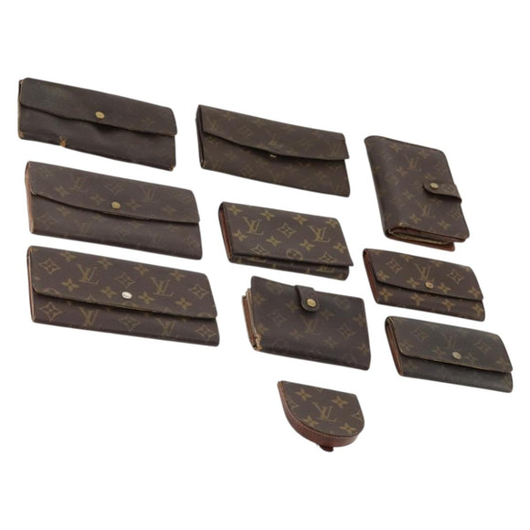 LOUIS VUITTON Monogram Wallet 10 Set LV Auth CB151