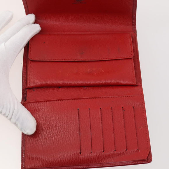 LOUIS VUITTON Epi Wallet 10 Set Black Red blue LV Auth CB154