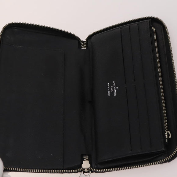 LOUIS VUITTON Damier Ebene Azur Graffit Wallet 10 Set LV Auth CB155