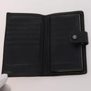 CHANEL Wallet Caviar Skin 10 Set Black Beige purple CC Auth CB156-21