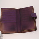 CHANEL Wallet Caviar Skin 10 Set Black Beige purple CC Auth CB156-7