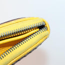 BOTTEGA VENETA INTRECCIATO Wallet Leather 10 Set Black Brown yellow Auth CB158-12