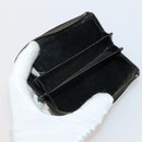 BOTTEGA VENETA INTRECCIATO Wallet Leather 10 Set Black Brown yellow Auth CB158-24