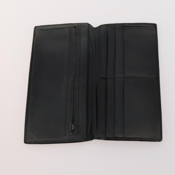 BOTTEGA VENETA INTRECCIATO Wallet Leather 10 Set Black Brown yellow Auth CB158