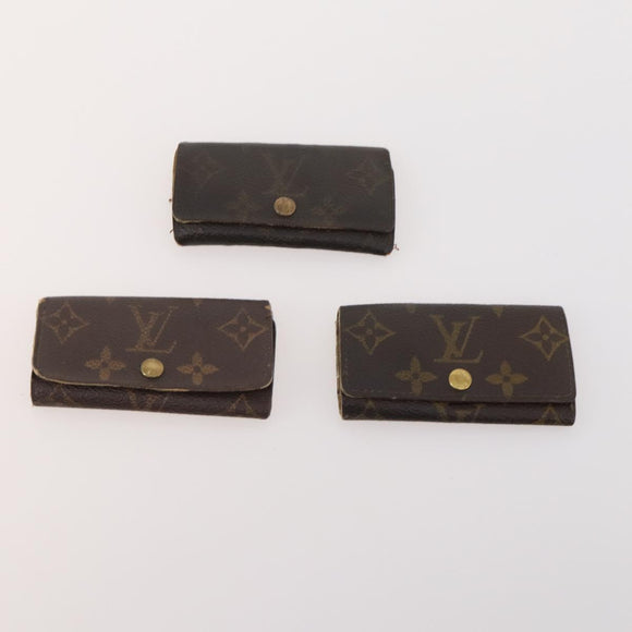 LOUIS VUITTON Monogram Key Case 10 Set LV Auth CB161