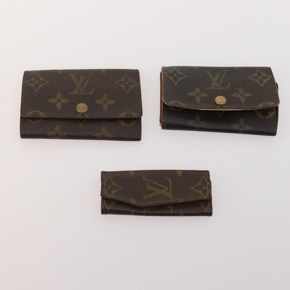 LOUIS VUITTON Monogram Key Case 10 Set LV Auth CB163