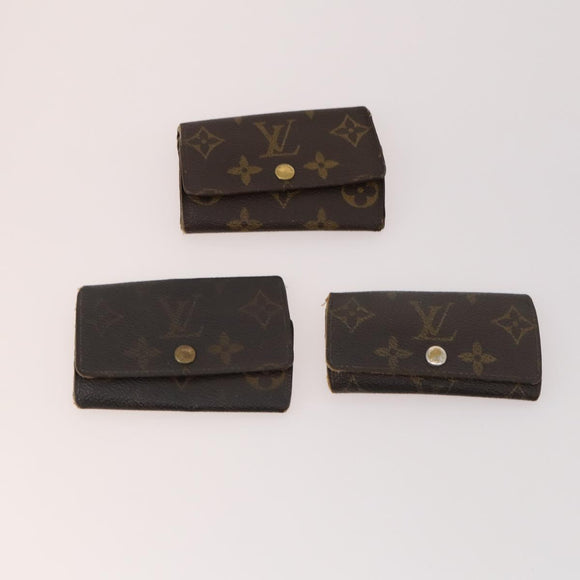 LOUIS VUITTON Monogram Key Case 10 Set LV Auth CB163