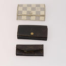 LOUIS VUITTON Monogram Damier Azur Graphite Key Case 10 Set LV Auth CB164-13